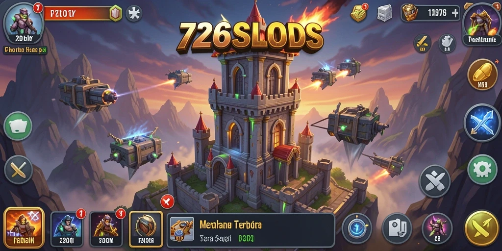 Screenshot gameplay seru dalam 7276SLOTS bertipe Tower Defense.