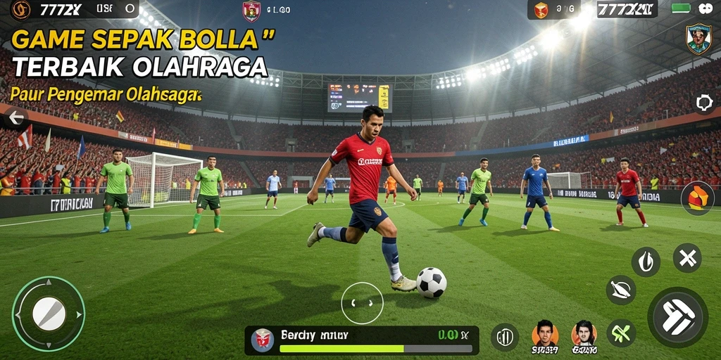 Tampilan gameplay 777ZX yang memukau dengan aksi sepak bola seru.