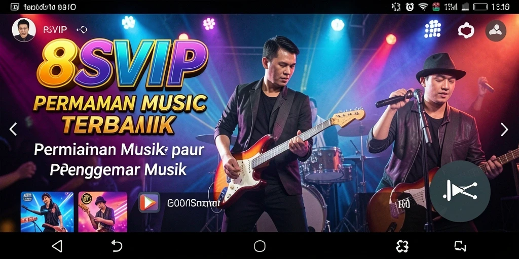 Tampilan menarik gameplay musik dalam aplikasi 8SVIP.