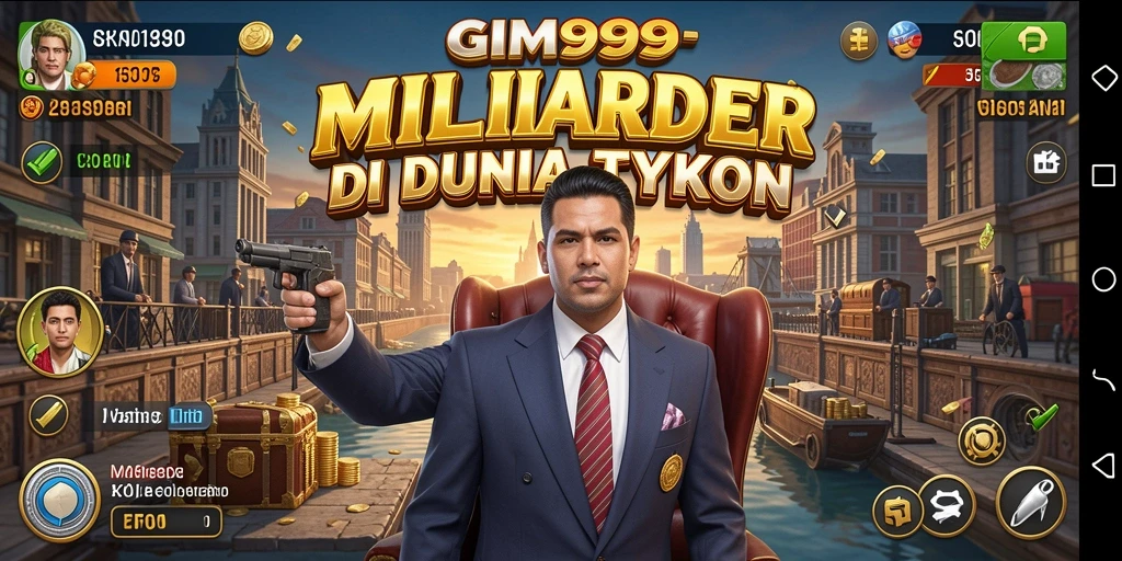 Tampilan menarik gameplay GIM999 di dunia Tycoon.