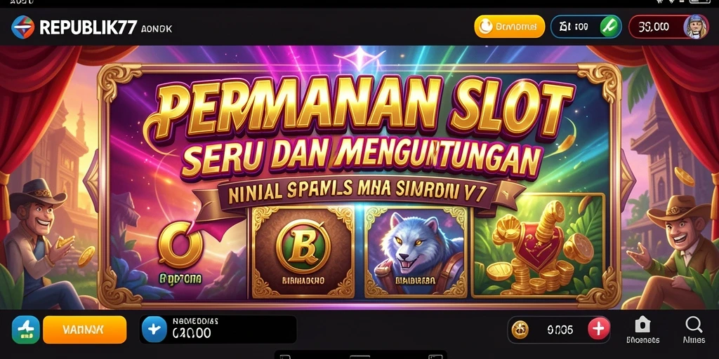 Gameplay seru dan beragam tema di REPUBLIK77.