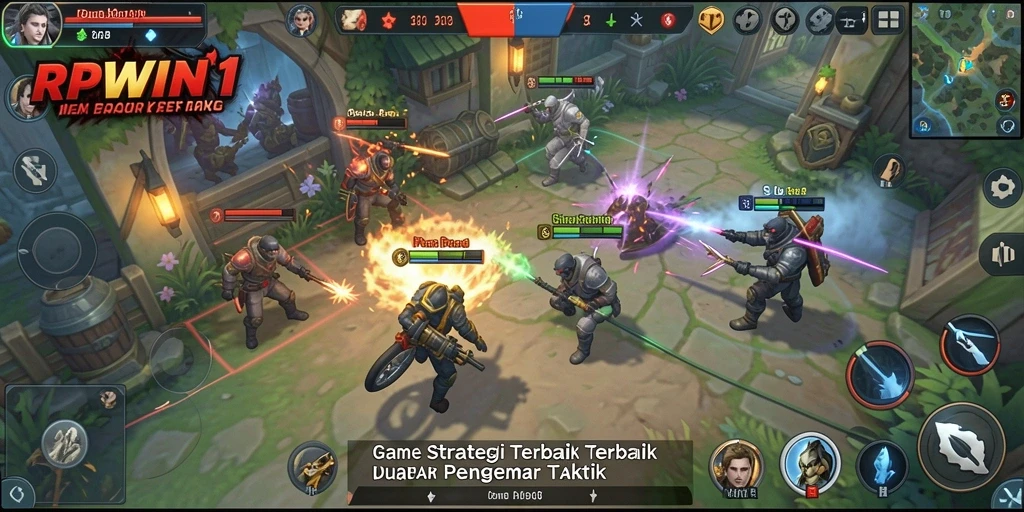 Tampilan gameplay RPWIN1 yang menegangkan dan taktis.