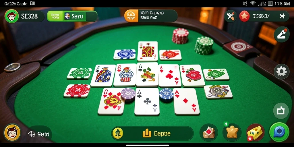 Tampilan gameplay SE328 yang seru dan interaktif dalam permainan Gaple.