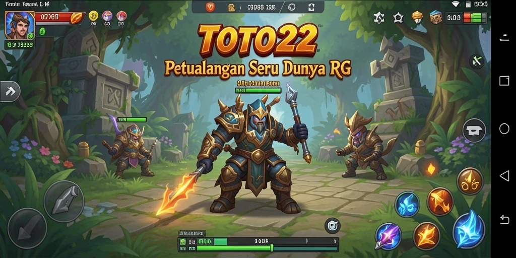 Tampilan gameplay RPG yang mengesankan dalam TOTO22.